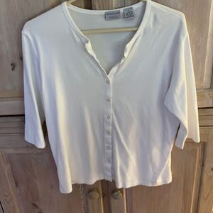 Sutton Studio 3/4” sleeve sewn cuff